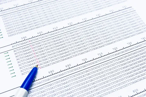 A general image of a printed dataset to represent metagenomic data